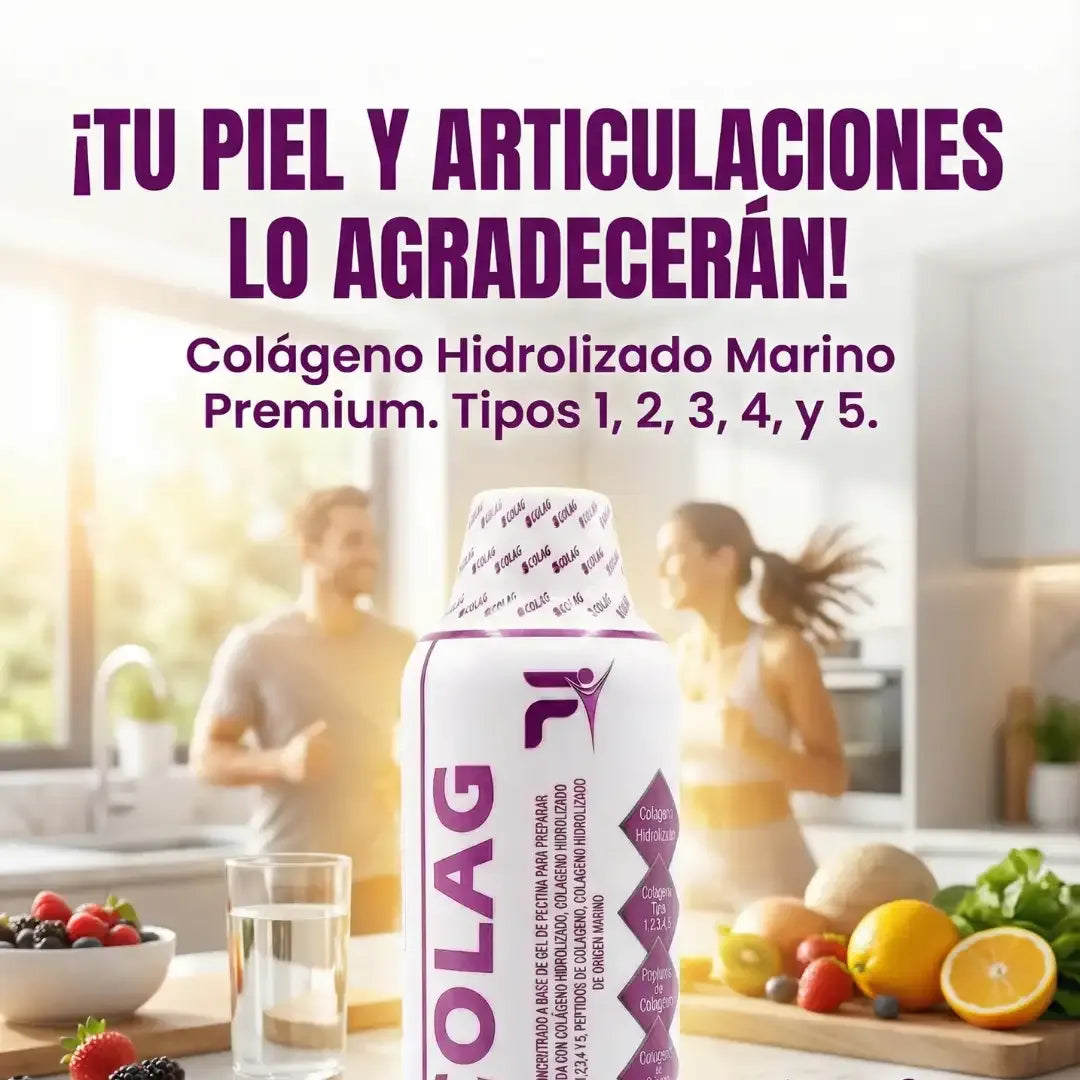 🔥COLAG 8 Colágenos Líquidos | Piel, Cabello, Uñas y Articulaciones